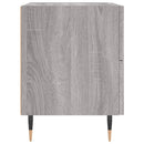 sengeborde 2 stk. 40x35x47,5 cm konstrueret træ grå sonoma-eg