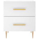 sengeborde 2 stk. 40x35x47,5 cm konstrueret træ hvid