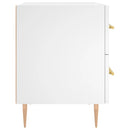 sengeborde 2 stk. 40x35x47,5 cm konstrueret træ hvid