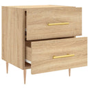 sengebord 40x35x47,5 cm konstrueret træ sonoma-eg