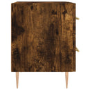 sengeborde 2 stk. 40x35x47,5 cm konstrueret træ røget egetræ