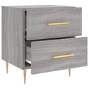 sengebord 40x35x47,5 cm konstrueret træ grå sonoma-eg