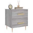 sengeborde 2 stk. 40x35x47,5 cm konstrueret træ grå sonoma-eg