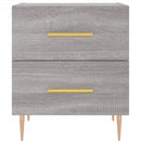sengeborde 2 stk. 40x35x47,5 cm konstrueret træ grå sonoma-eg