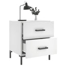 sengebord 40x35x47,5 cm konstrueret træ hvid