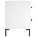 sengebord 40x35x47,5 cm konstrueret træ hvid