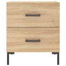 sengebord 40x35x47,5 cm konstrueret træ sonoma-eg