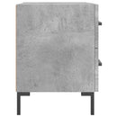 sengebord 40x35x47,5 cm konstrueret træ betongrå