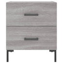 sengeborde 2 stk. 40x35x47,5 cm konstrueret træ grå sonoma-eg