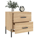 sengebord 40x35x47,5 cm konstrueret træ sonoma-eg