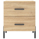 sengebord 40x35x47,5 cm konstrueret træ sonoma-eg