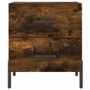 sengeborde 2 stk. 40x35x47,5 cm konstrueret træ røget egetræ