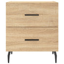 sengebord 40x35x47,5 cm konstrueret træ sonoma-eg