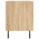 sengeborde 2 stk. 40x35x47,5 cm konstrueret træ sonoma-eg