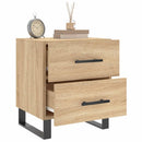 sengebord 40x35x47,5 cm konstrueret træ sonoma-eg