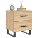 sengeborde 2 stk. 40x35x47,5 cm konstrueret træ sonoma-eg