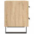 sengeborde 2 stk. 40x35x47,5 cm konstrueret træ sonoma-eg
