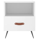 sengeborde 2 stk. 40x35x47,5 cm konstrueret træ hvid