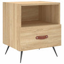 sengeborde 2 stk. 40x35x47,5 cm konstrueret træ sonoma-eg