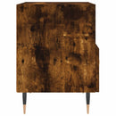 sengeborde 2 stk. 40x35x47,5 cm konstrueret træ røget egetræ