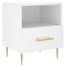 sengeborde 2 stk. 40x35x47,5 cm konstrueret træ hvid