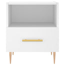 sengeborde 2 stk. 40x35x47,5 cm konstrueret træ hvid