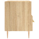 sengeborde 2 stk. 40x35x47,5 cm konstrueret træ sonoma-eg