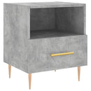 sengeborde 2 stk. 40x35x47,5 cm konstrueret træ betongrå
