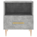 sengeborde 2 stk. 40x35x47,5 cm konstrueret træ betongrå