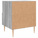 sengeborde 2 stk. 40x35x47,5 cm konstrueret træ grå sonoma-eg