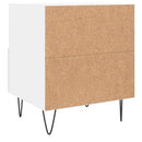sengebord 40x35x47,5 cm konstrueret træ hvid