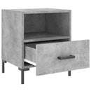 sengeborde 2 stk. 40x35x47,5 cm konstrueret træ betongrå