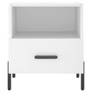 sengeborde 2 stk. 40x35x47,5 cm konstrueret træ hvid
