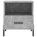 sengeborde 2 stk. 40x35x47,5 cm konstrueret træ betongrå