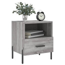sengeborde 2 stk. 40x35x47,5 cm konstrueret træ grå sonoma-eg
