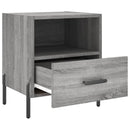 sengeborde 2 stk. 40x35x47,5 cm konstrueret træ grå sonoma-eg