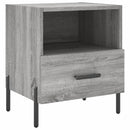 sengeborde 2 stk. 40x35x47,5 cm konstrueret træ grå sonoma-eg