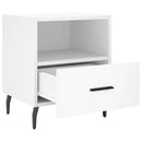 sengeborde 2 stk. 40x35x47,5 cm konstrueret træ hvid