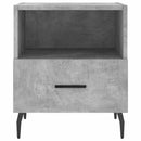 sengeborde 2 stk. 40x35x47,5 cm konstrueret træ betongrå