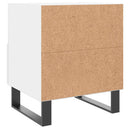 sengebord 40x35x47,5 cm konstrueret træ hvid