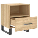 sengebord 40x35x47,5 cm konstrueret træ sonoma-eg