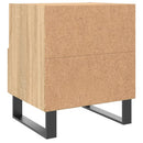 sengebord 40x35x47,5 cm konstrueret træ sonoma-eg