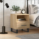 sengebord 40x35x47,5 cm konstrueret træ sonoma-eg