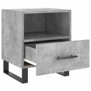 sengebord 40x35x47,5 cm konstrueret træ betongrå