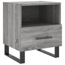 sengebord 40x35x47,5 cm konstrueret træ grå sonoma-eg