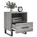sengeborde 2 stk. 40x35x47,5 cm konstrueret træ grå sonoma-eg