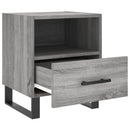sengeborde 2 stk. 40x35x47,5 cm konstrueret træ grå sonoma-eg