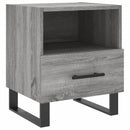 sengeborde 2 stk. 40x35x47,5 cm konstrueret træ grå sonoma-eg