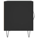 sengeborde 2 stk. 40x40x50 cm konstrueret træ sort