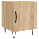 sengeborde 2 stk. 40x40x50 cm konstrueret træ sonoma-eg